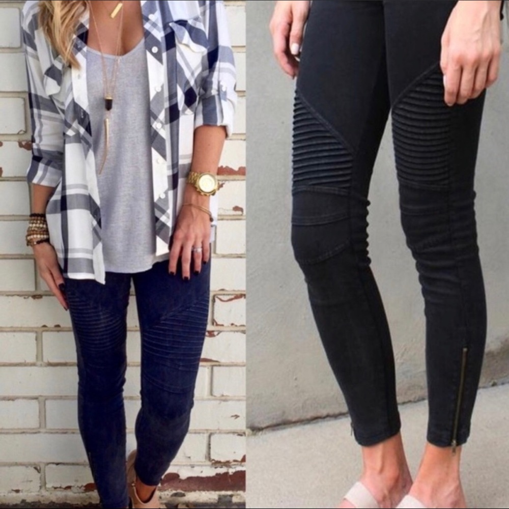NWT Black Moto Pants